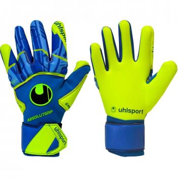 uhlsport Control ABSOLUTGRIP Reflex Guantes de Portero, Juventud Unisex, Radar Blue/Fluo Yellow/Black, 7.5