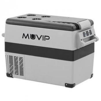 Nevera Portátil de Compresor Muvip 45L con Luz LED Interior, Protección para Batería de Vehículo y Temperatura -20º/+20º