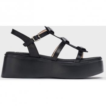 Sandalias de mujer Wonders en piel con tiras y plataforma