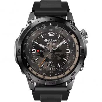 Zeblaze Stratos 2 Plus Black - GPS Smart Watch with 1.43'' AMOLED Display, Compass, and Barometric Altimeter