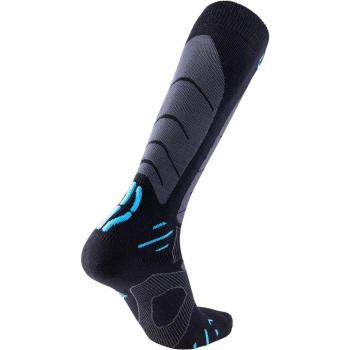 Uyn Calcetines de Esquí Touring para Hombre en color Negro, características: material transpirable, tecnología de compresión, refuerzos en zonas críticas, diseño ergonómico, óptima gestión de la humedad y confort térmico