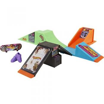 Hot Wheels Juego Skatepark Multicolor HMJ98 con rampas, obstáculos y pistas para coches de juguete