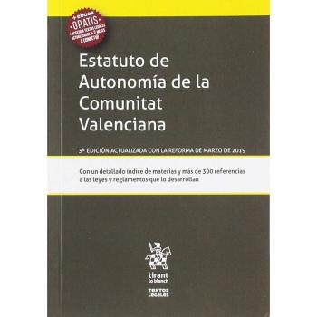 Estatuto de Autonomía de la Comunitat Valenciana 3Ẃ Edición 2019