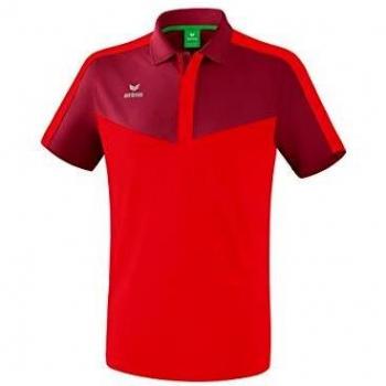 Erima Squad Men's Short Sleeve Polo Shirt - Red & Violet - 3XL