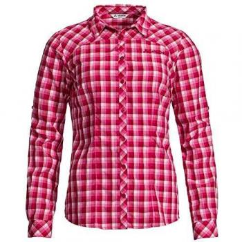 VAUDE Tacun Longsleeve Camiseta de Manga Larga para Mujer, Rojo carmesí, 34