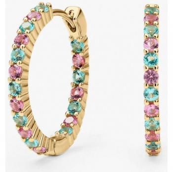 Pendientes aros Savannah de Ear Candy en Plata de Ley 925 bañados en oro amarillo 18k