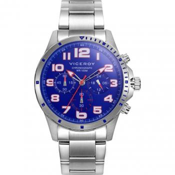 Reloj Viceroy Hombre Heat 401373-34 - Caja y brazalete de acero, 100 ATM, Cronógrafo
