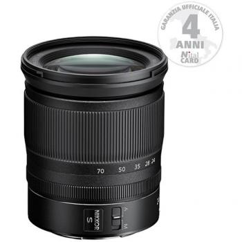 Nikon Nikkor Z 24-70mm f/4 S - Objetivo compacto, fijo, para formato completo, ideal para poca luz, distancia mínima de enfoque 0,30m