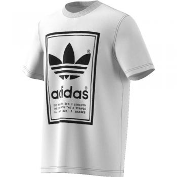 adidas Vintage tee Camiseta, Hombre, Blanco