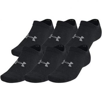 Calcetines Cortos Under Armour Essential 6 Pares No Show Negro Intenso XL