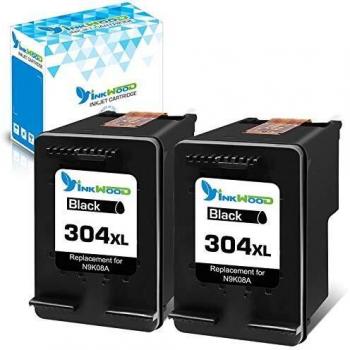 Inkwood 304XL Negro Cartuchos Remanufacturado para HP 304 XL Cartuchos de Tinta para Envy 5010 5020 5030 5032 Deskjet 2620 2622 2630 2632 2633 2634 3720 3730 3733 3735 3750 3760 3762 3764