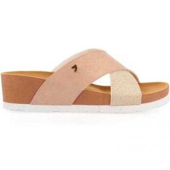 Sandalias de cuña Gioseppo con tiras cruzadas metalizadas