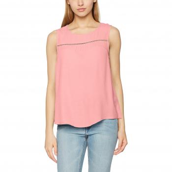 ONLY Onlhoney S/l Top Solid Wvn, Camiseta sin Mangas para Mujer, Rosa