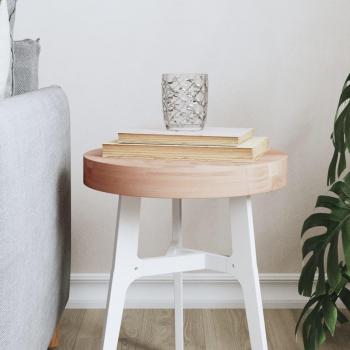 Mesa redonda de madera maciza de haya Ø 30x4 cm