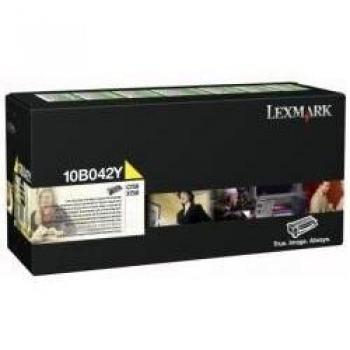 Lexmark 10B042Y Yellow Toner Cartridge - Genuine, 15000 Pages Capacity