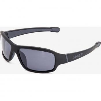 Sinner Ros X Sunglasses - Black & Smoke Flash Mirror, Unisex, One Size