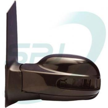 Retrovisor exterior SPJ E-1848 con carcasa negra, ajuste manual, cristal convexo para mayor visibilidad y diseño aerodinámico