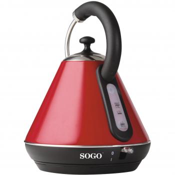 SOGO KET-SS-5785 Retro Hervidor de Agua Vintage inalámbrico, 2200 W, 1.8 litros