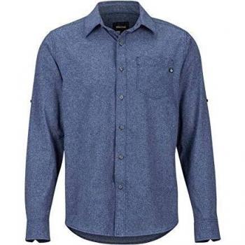 Marmot Aerobora - Camiseta de Manga Larga para Hombre, Hombre, 42110, Azul Marino, Medium