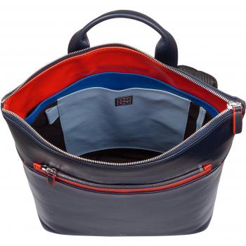Mochila grande de piel para hombre de Dudu, diseñada para portátil de 16' con cremallera, adecuada para MacBook y PC, ideal como mochila de viaje y compatible con Trolley Attack