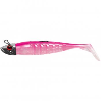 Leurre souple delalande Neo Shad monté Hamecon Droit 7cm 5gr - 7, 5, Blanc nacré dos rose, 87