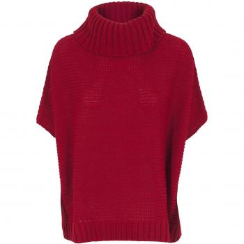 Urban Classics Poncho Knitted, Rojo