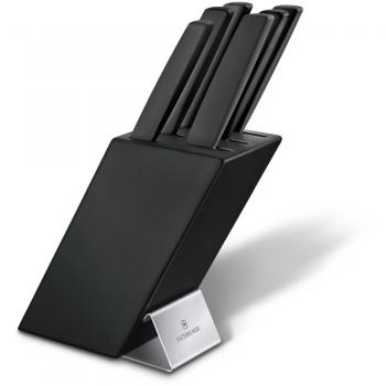 Victorinox Swiss Modern 6-Piece Knife Block Set - Black