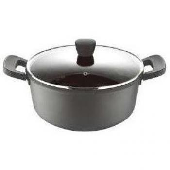 Cacerola Bergner Retro de Aluminio Fundido con Tapa, Diámetro 20 cm y Altura 9,5 cm