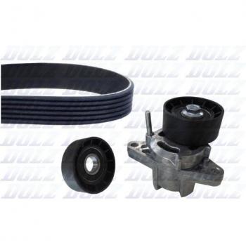 Kit de poleas DOLZ con correa de distribución SKD228A