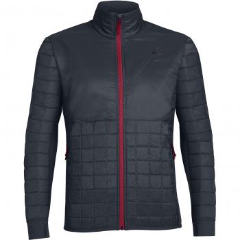 Icebreaker Hombre Helix Manga Larga Cremallera Mid capas – Stealth/Stealth/Oxblood, 2 X L