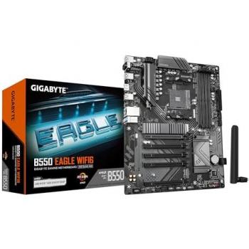 Placa Base Gigabyte B550 EAGLE WIFI6 ATX AM4 - Soporte para Procesadores AMD Ryzen 5000 G, VRM 10+3+1 fases, hasta 3200MHz DDR4, 1x