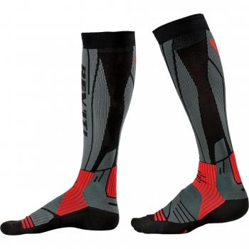 Calcetines Capa Base REV'IT! Andes Gris Claro-Rojo, características: diseño de invierno, material transpirable, ajuste cómodo, disponible en tallas 35-38