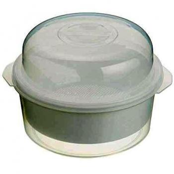 Microwave Vaporizador de Verduras para microondas, Plástico/Material sintético, Blanco, 20 cm