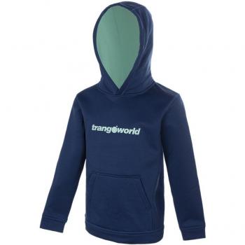Sudadera infantil Trangoworld Kura azul oscuro y verde, talla 6