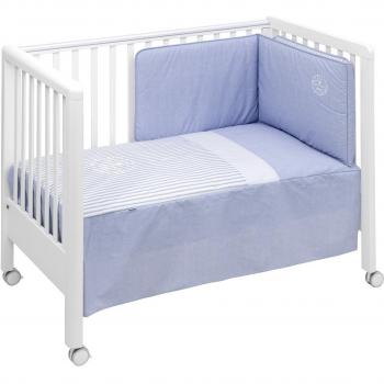 Cambrass Denim - Juego de colcha y protector, color azul