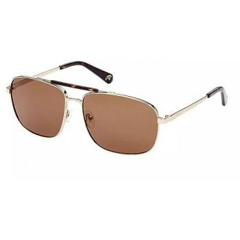 Guess Round Gold Brown Gradient Sunglasses GU5205