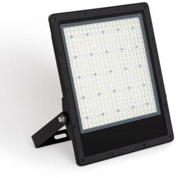 Foco Proyector LED 200W Regulable TRIAC 170 lm/W IP65 Elegance Slim Pro Negro Blanco Cálido 3000K Asimétrica 30ºx90º
