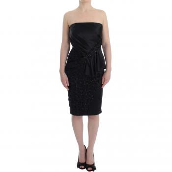 Masha Ma Strapless Embellished Pencil Dress - XS