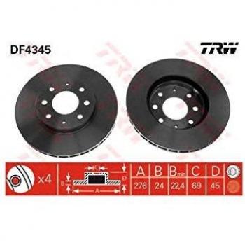 TRW Automotive AfterMarket DF4345 Brake Disc