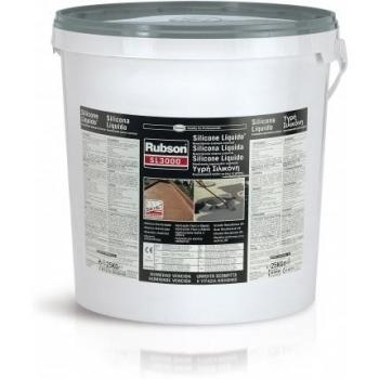 Rubson Aquablock SL3000 Silicona Líquida gris, impermeabilizante líquido para prevenir y reparar goteras y humedades, silicona elástica con tecnología Silicotec, 1 x 25 kg