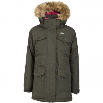 Trespass - Chaqueta impermeable de Greer, niña, color Thyme, tamaño Size 7/Size 8