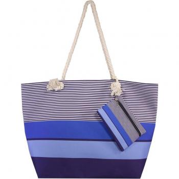 SUN & SURF Bolsa Playa Gran Capacidad con Cremallera 60x40x20cm y monedero a conjunto