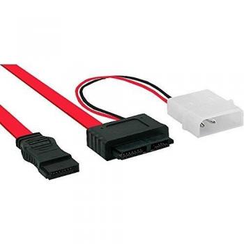 InLine SATA 0.4m/0.15m Cable de SATA 0,4 m SATA 7-Pin Rojo - Cable SATA