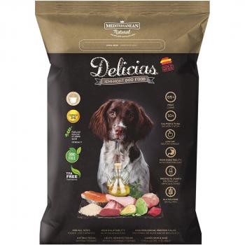 Mediterranean Natural Delicias carne y pescado - Pienso para perros adultos 3 kg.