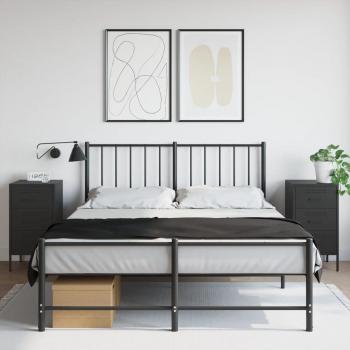 Mesitas de noche 2 unidades acero laminado 36x39x68 cm Negro, Rosa, Antracita - Mesita habitación dormitorio para Salón, Estudio, Mesa Auxiliar