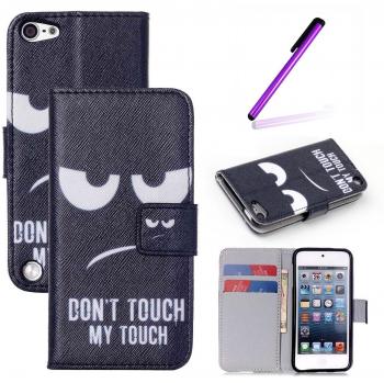 iPod Touch 5 Funda,iPod Touch 6 Funda,iTouch 5 / 6 Funda Wallet Carcasa,iPhone Touch 5th / 6th Carcasa Flip Case,EMAXELERS 3D Lujo Caso Funda protección Cubrir Origami de cuero premium Monedero función con soporte para Apple iPhone iPod Touch 5th / 6th 