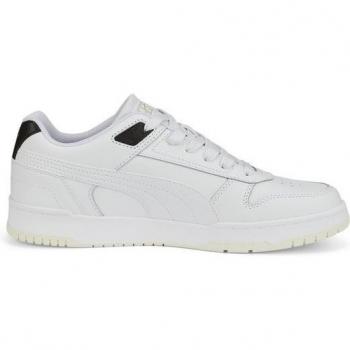 Puma Rebound RBD GAME Low - Men's Leather Shoes, White, Size UK 10.5, Model 386373-01