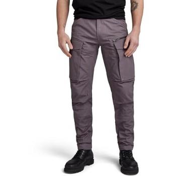 G-Star RAW Men's Rovic 3D Regular Tapered Cargo Pants - Grey Cotton - Size 36W/32L