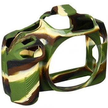 EasyCover by Bilora Carcasa de Silicona para Canon 1300d Camuflaje/Negro