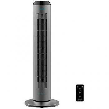 Cecotec Ventilador de Torre Digital con Mando a Distancia y Temporizador EnergySilence 8190 Skyline Ionic. 60 W, 33''